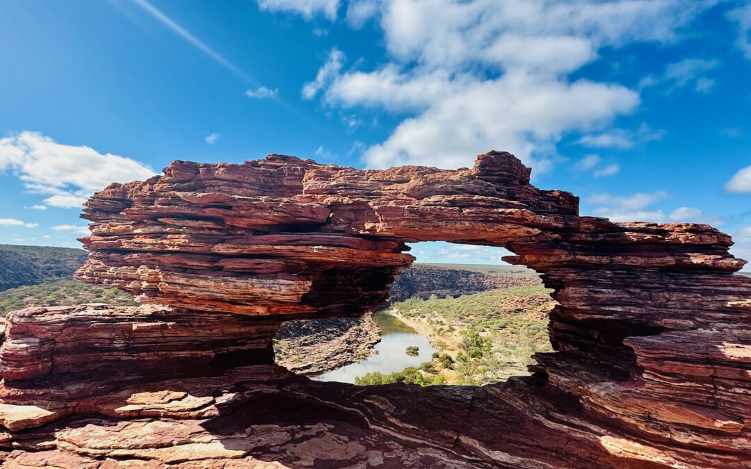 Surf & Ancient Sandstone Cliffs 